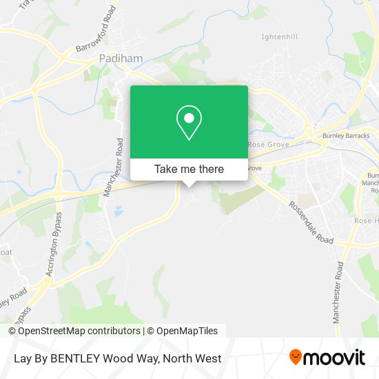 Lay By BENTLEY Wood Way map