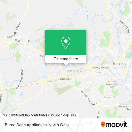 Burco Dean Appliances map