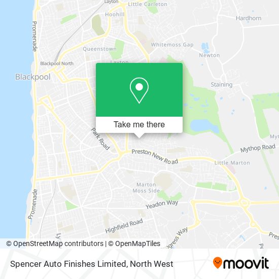 Spencer Auto Finishes Limited map