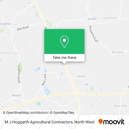 M J Hoggarth Agricultural Contractors map