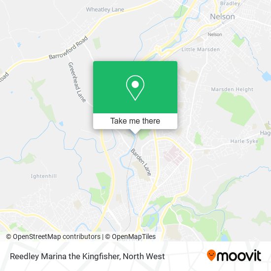 Reedley Marina the Kingfisher map