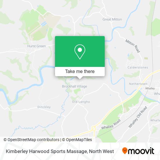 Kimberley Harwood Sports Massage map