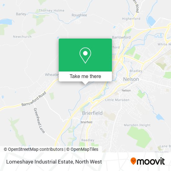 Lomeshaye Industrial Estate map