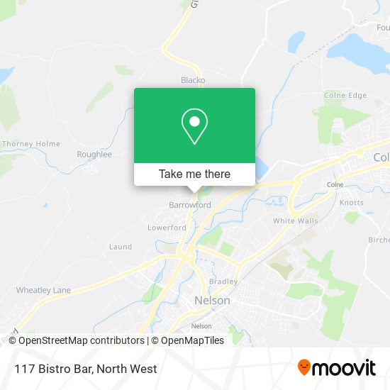 117 Bistro Bar map
