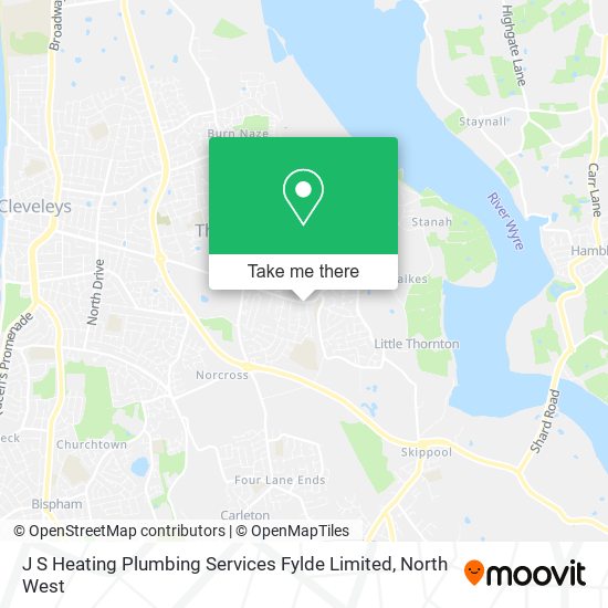 J S Heating Plumbing Services Fylde Limited map