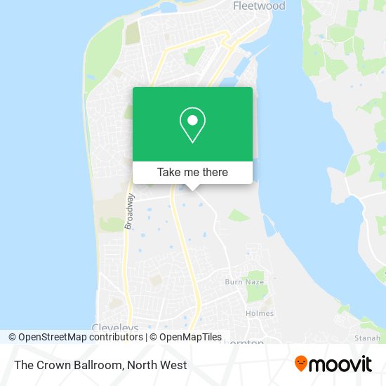 The Crown Ballroom map