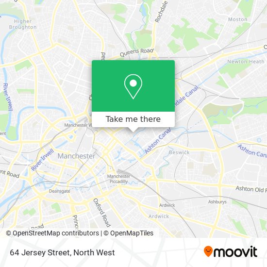 64 Jersey Street map