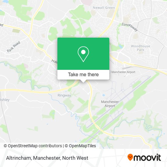 Altrincham, Manchester map