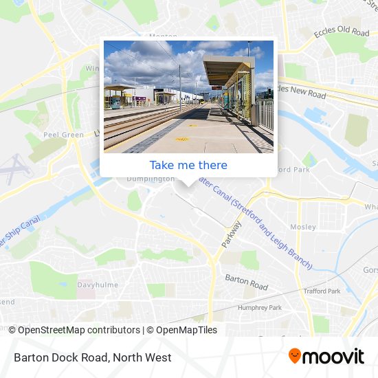 Barton Dock Road map