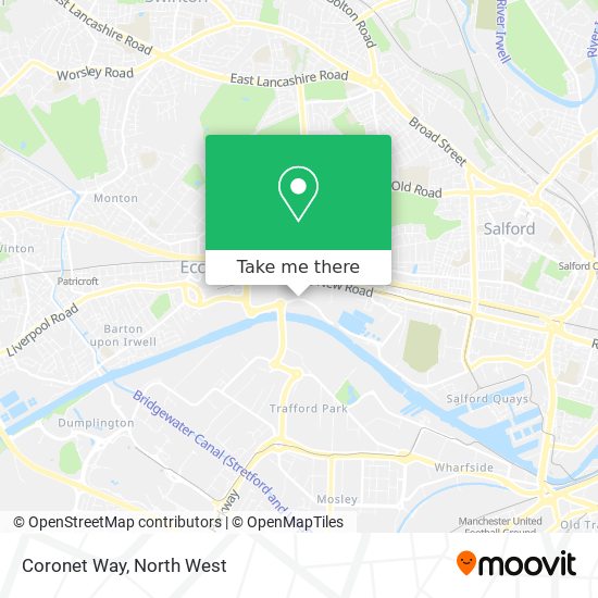 Coronet Way map