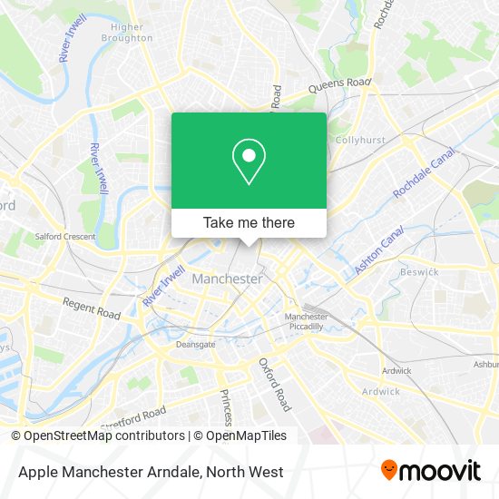 Apple Manchester Arndale map