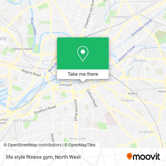 life style fitness gym map