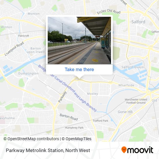 Parkway Metrolink Station map