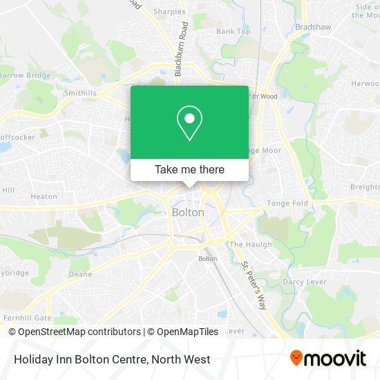 Holiday Inn Bolton Centre map