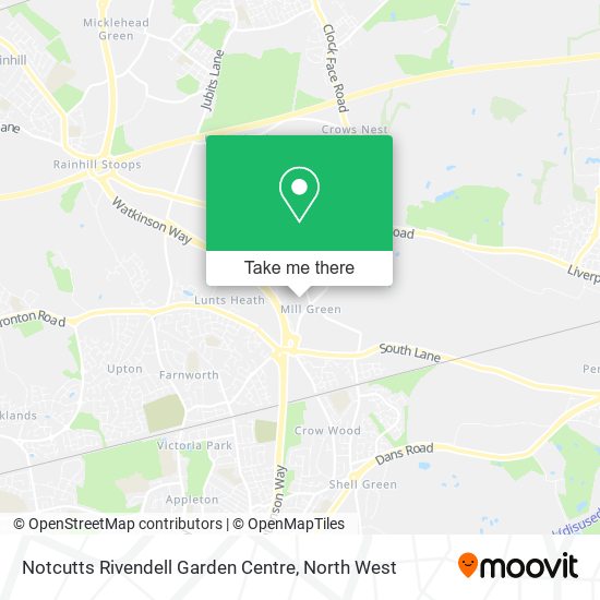 Notcutts Rivendell Garden Centre map