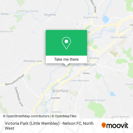 Victoria Park (Little Wembley) - Nelson FC map