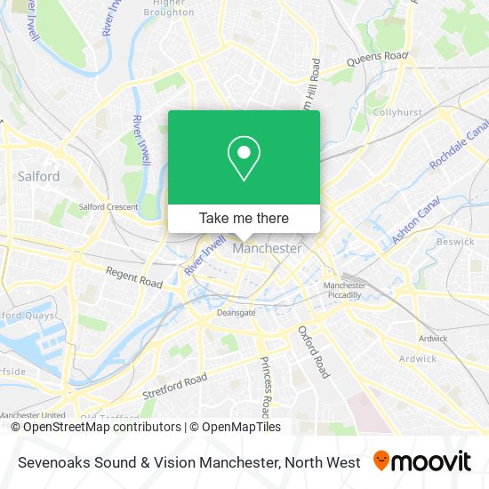 Sevenoaks Sound & Vision Manchester map