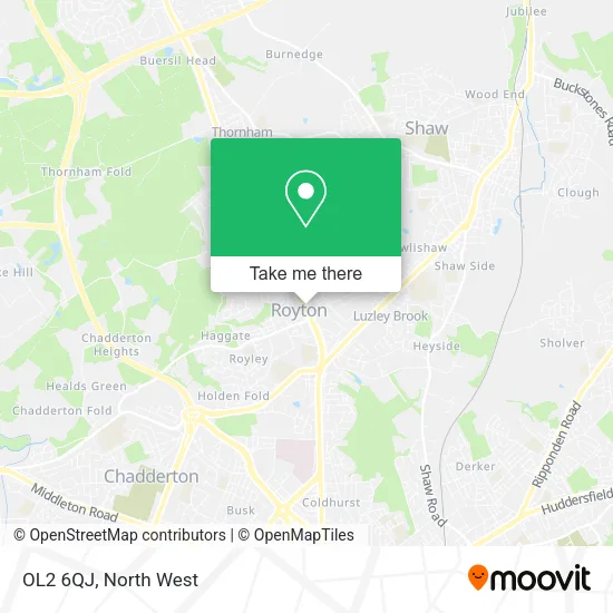 OL2 6QJ map