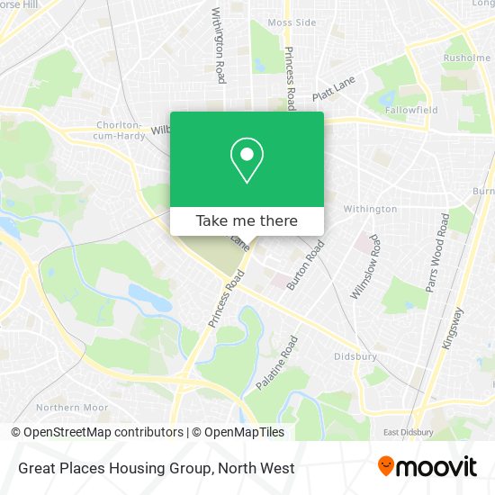 Great Places Housing Group map