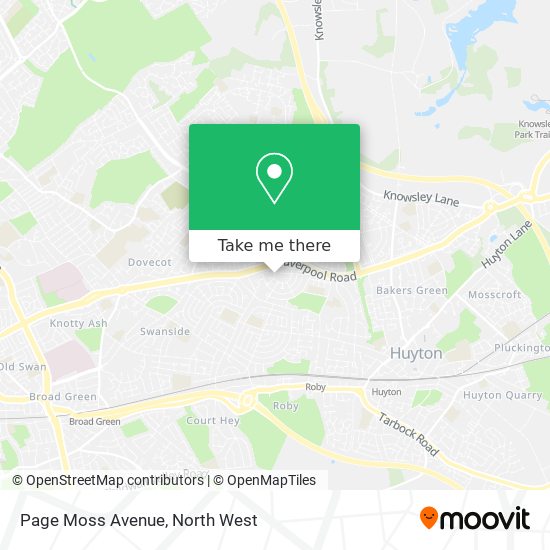 Page Moss Avenue map