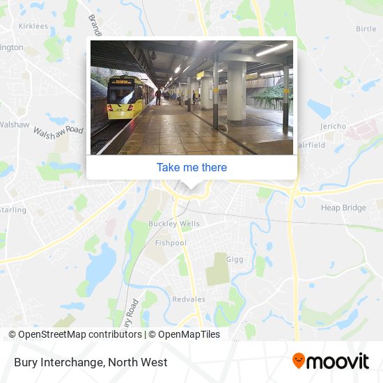 Bury Interchange map