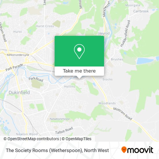 The Society Rooms (Wetherspoon) map