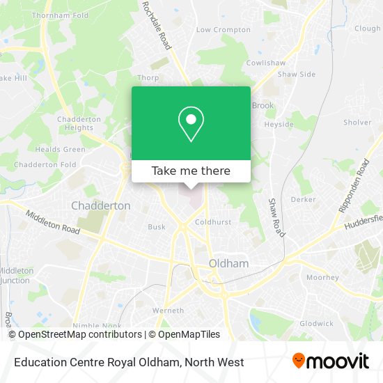 Education Centre Royal Oldham map