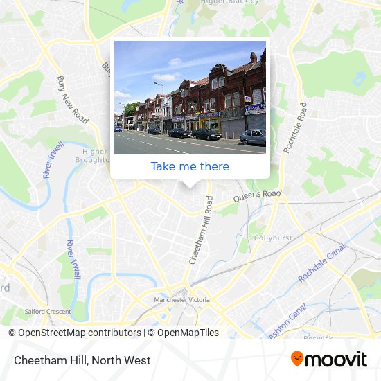 Cheetham Hill map