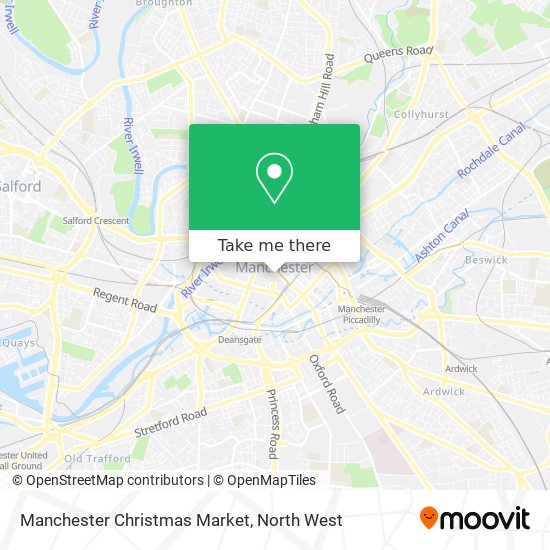 Manchester Christmas Market map