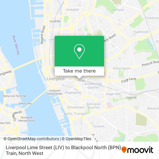 How to get to Liverpool Lime Street LIV to Blackpool North BPN