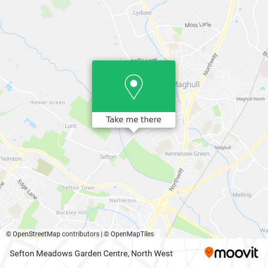 Sefton Meadows Garden Centre map