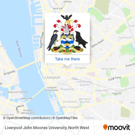 Liverpool John Moores University map