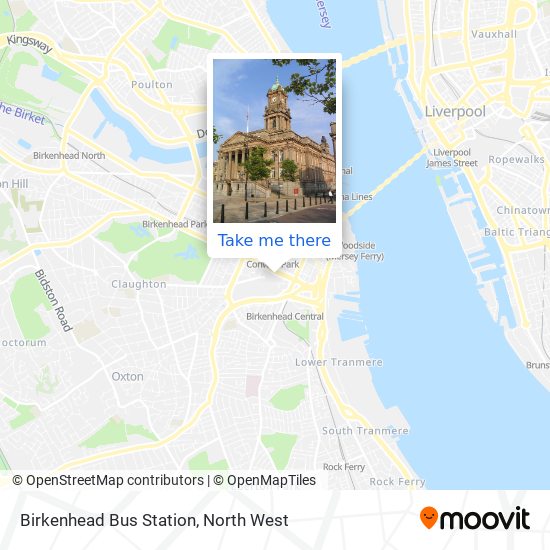 Birkenhead Bus Station map