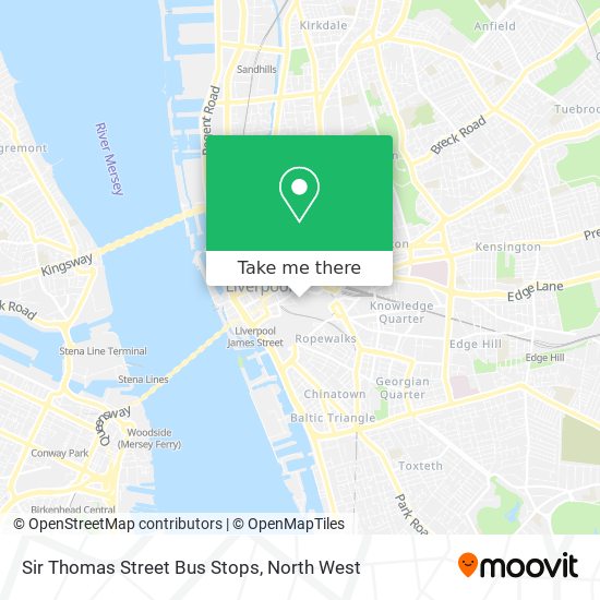 Sir Thomas Street Bus Stops map