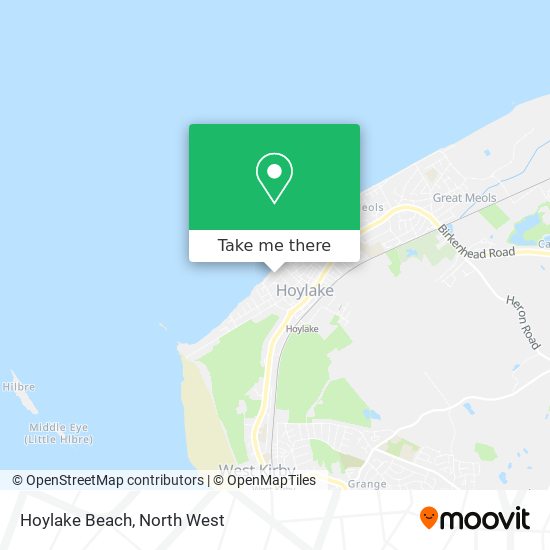 Hoylake Beach map