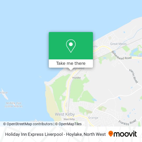 Holiday Inn Express Liverpool - Hoylake map