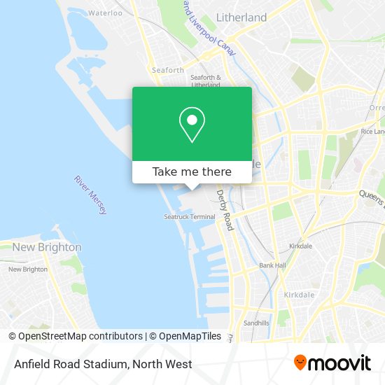 Anfield Road Stadium map