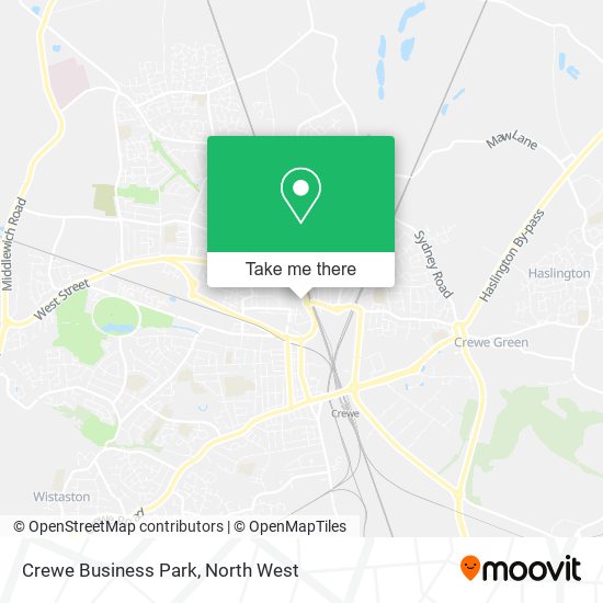 Crewe Business Park map