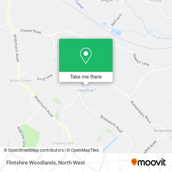 Flintshire Woodlands map