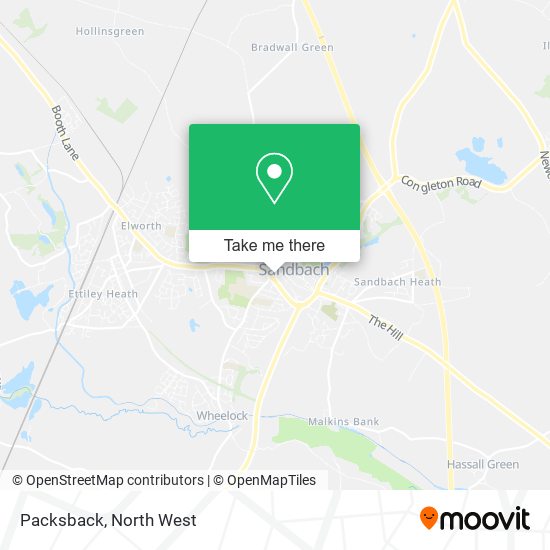 Packsback map