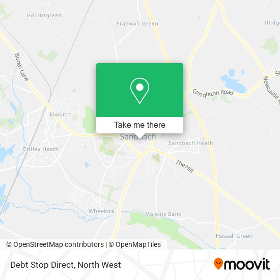 Debt Stop Direct map