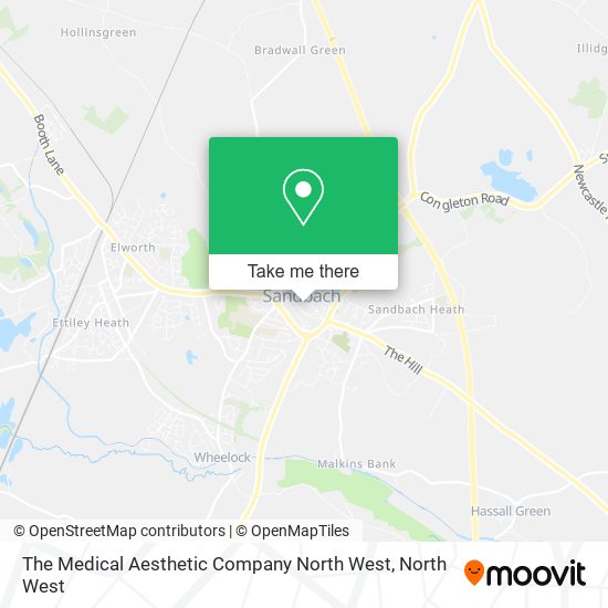 The Medical Aesthetic Company North West map