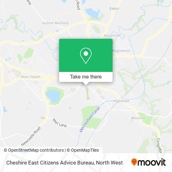 Cheshire East Citizens Advice Bureau map