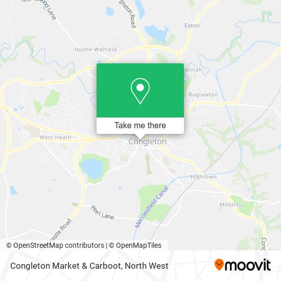 Congleton Market & Carboot map