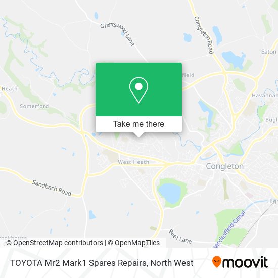 TOYOTA Mr2 Mark1 Spares Repairs map