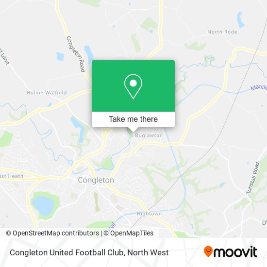 Congleton United Football Club map