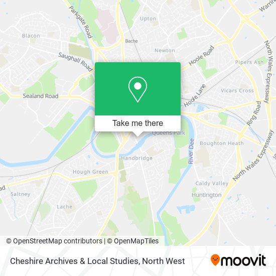 Cheshire Archives & Local Studies map