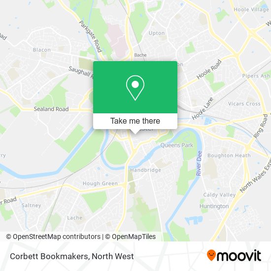 Corbett Bookmakers map
