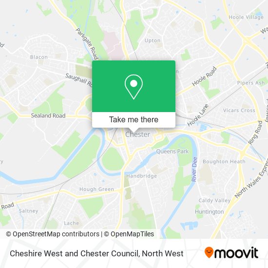 Cheshire West and Chester Council map