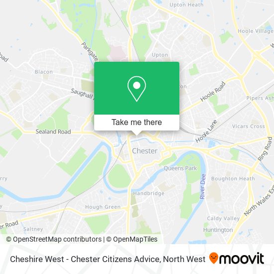 Cheshire West - Chester Citizens Advice map